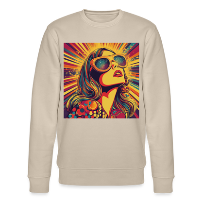 Disco Fever, Ekologisk sweatshirt CHANGER unisex från Stanley/Stella - beige