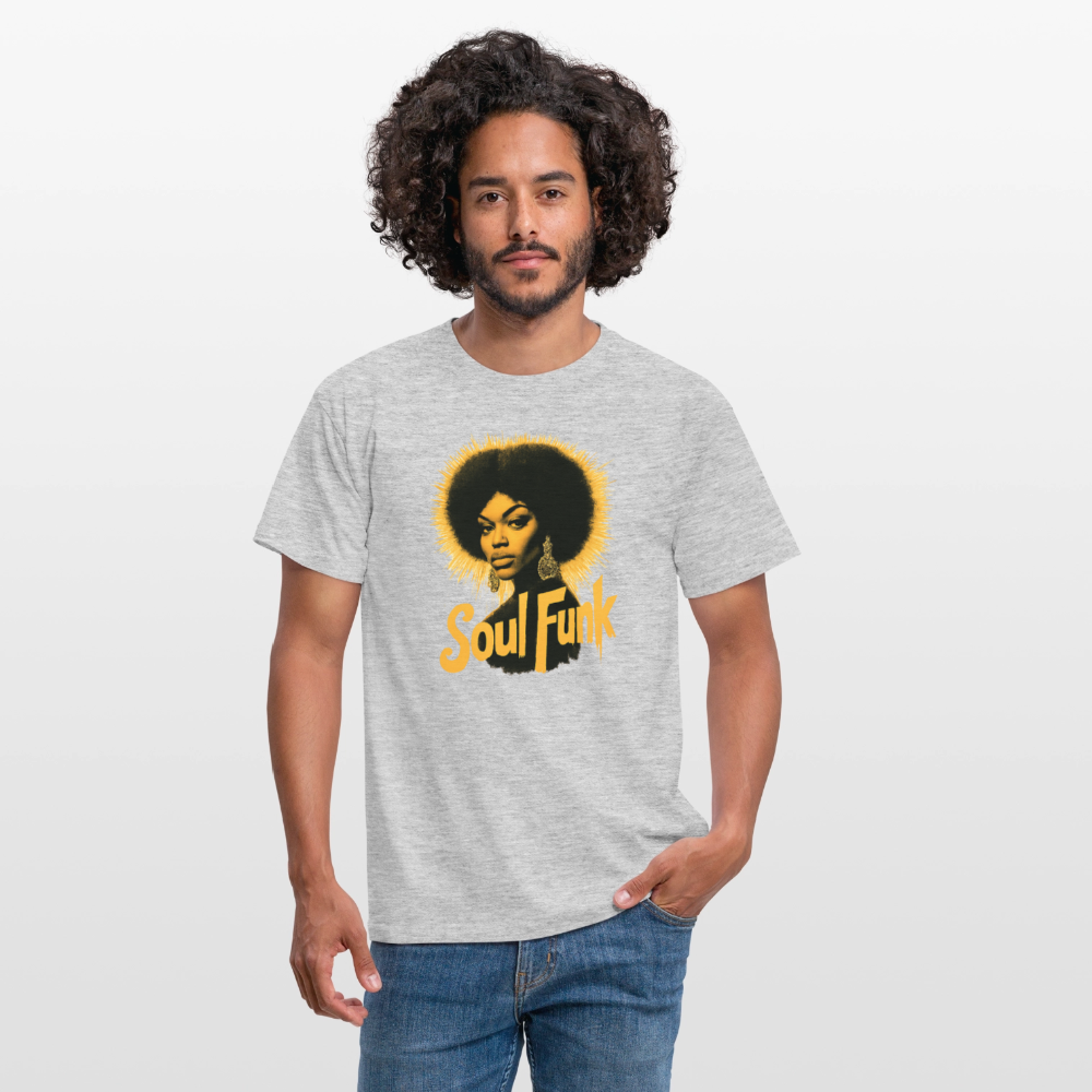 Soul Funk, T-shirt herr - gråmelerad