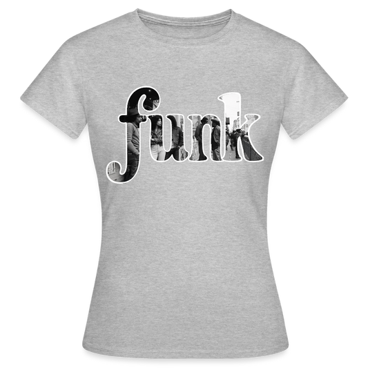 Funk Vibes, T-shirt dam - gråmelerad