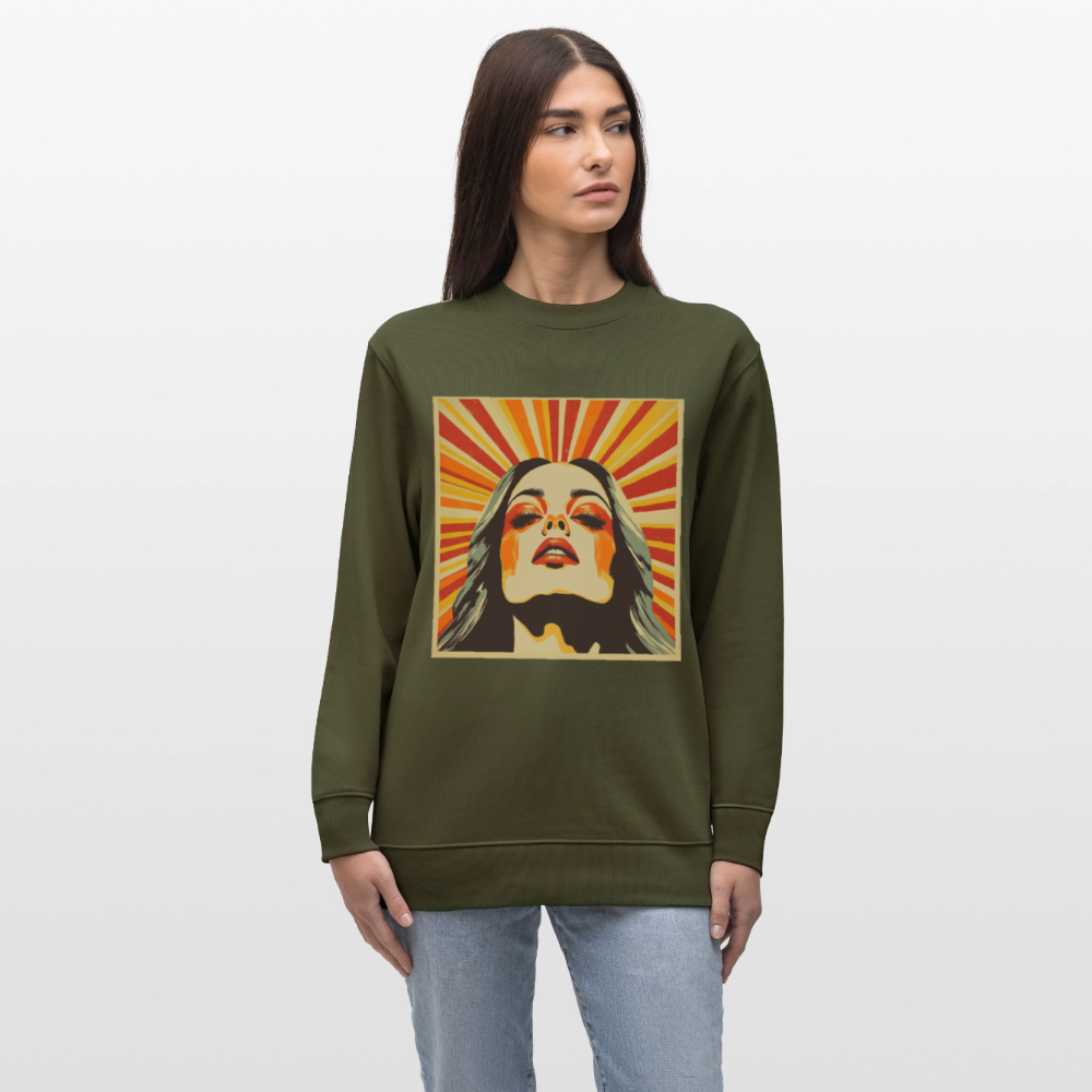 Sun Girl, Ekologisk sweatshirt CHANGER unisex från Stanley/Stella - kaki