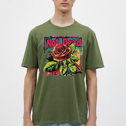 Den Eviga Rosen, T-shirt herr - Militärgrön