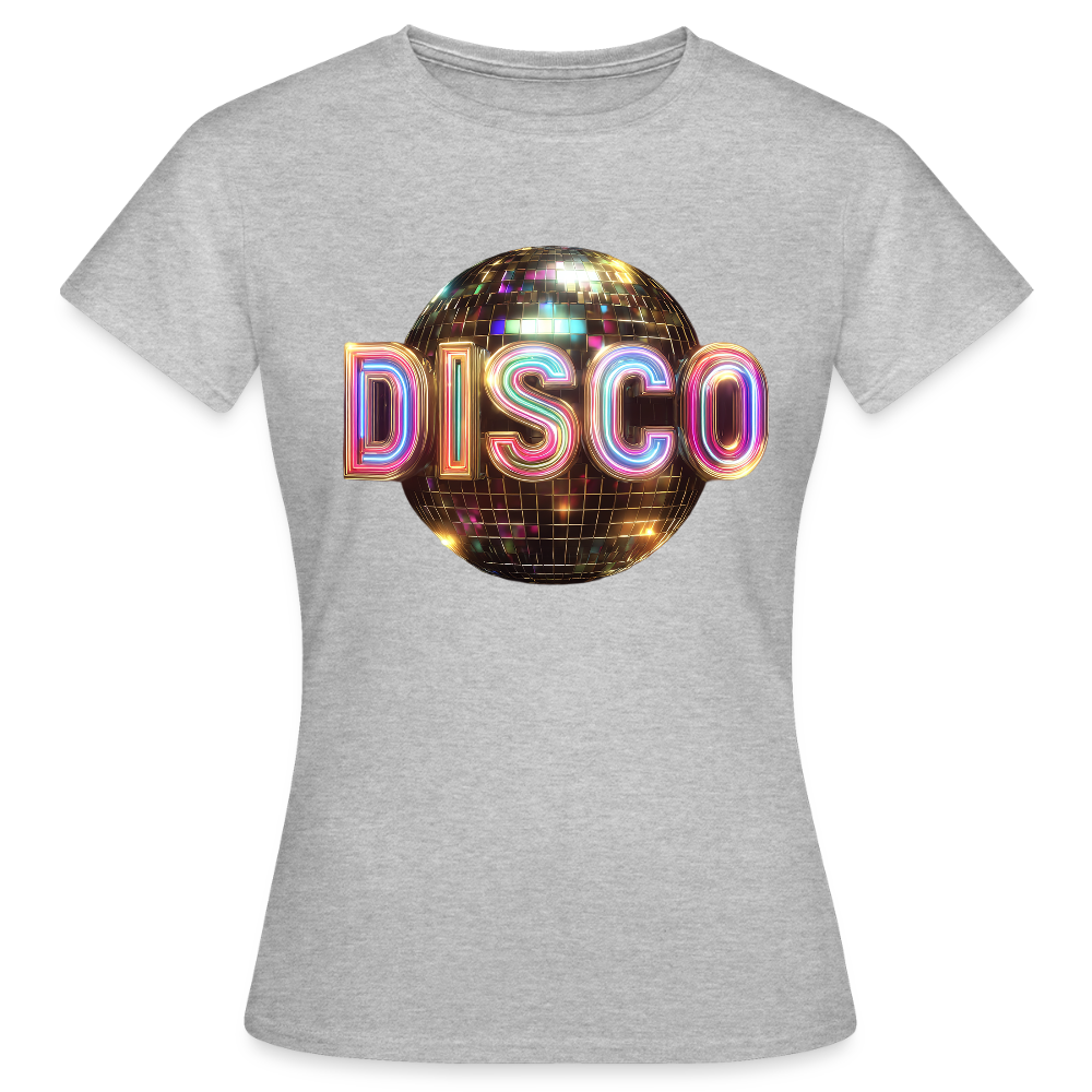 Disco Dreamscape, T-shirt dam - gråmelerad