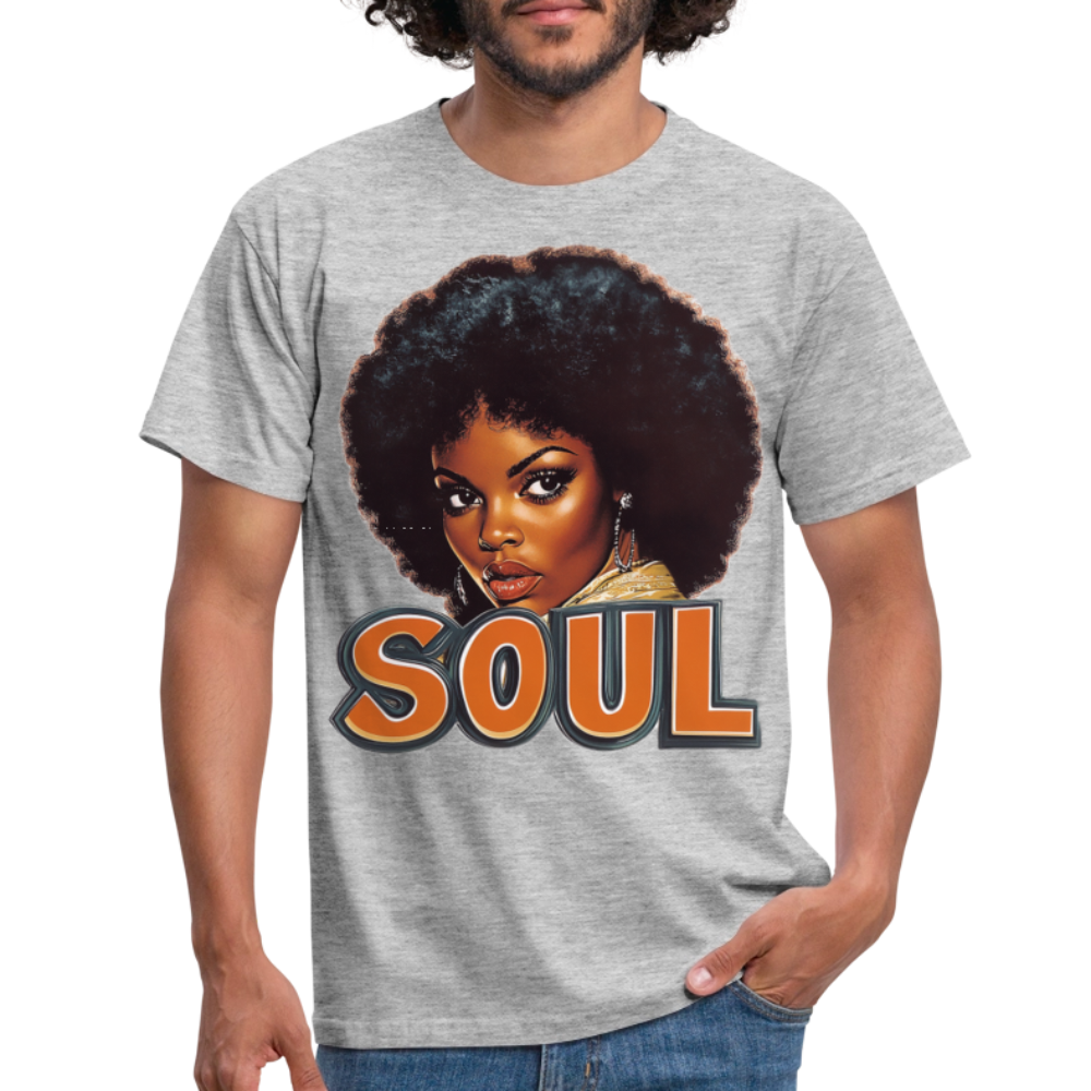 Soulful Vibes, T-shirt herr - gråmelerad