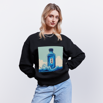 I Blått och Tystnad, Ekologisk oversizetröja RADDER unisex från Stanley/Stella - svart