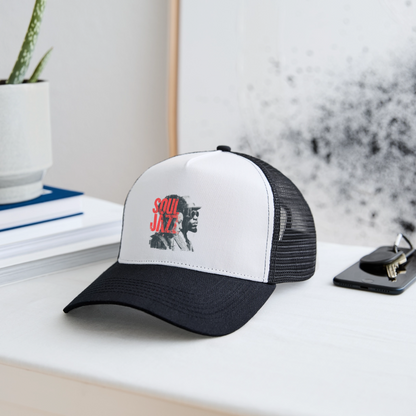 The Essence of Soul Jazz, Trucker Cap - vit/svart