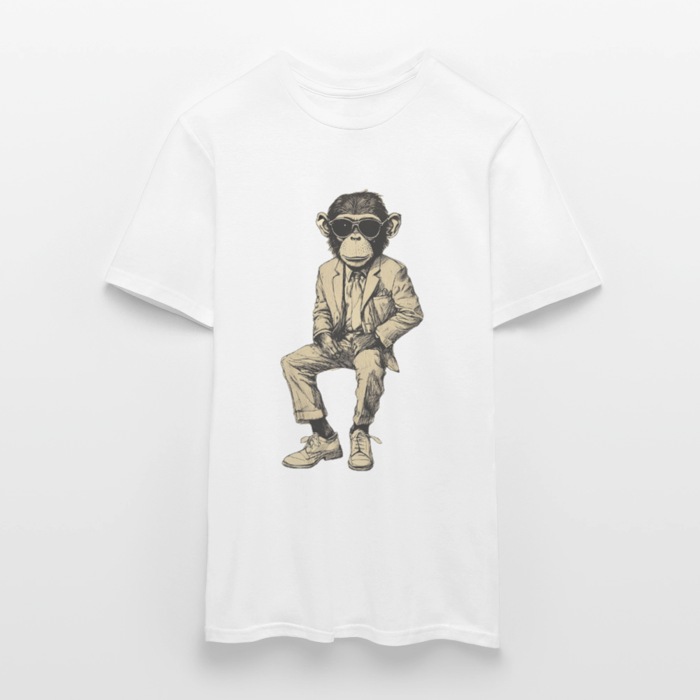 Mod Monkey, T-shirt herr - vit