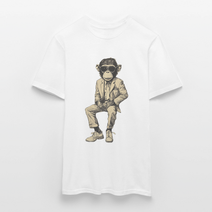 Mod Monkey, T-shirt herr - vit