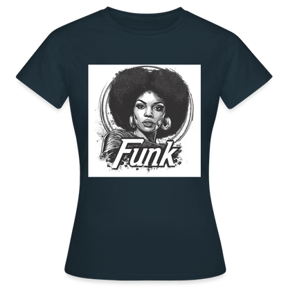 Funk Queen: Power in Motion, T-shirt dam - marinblå