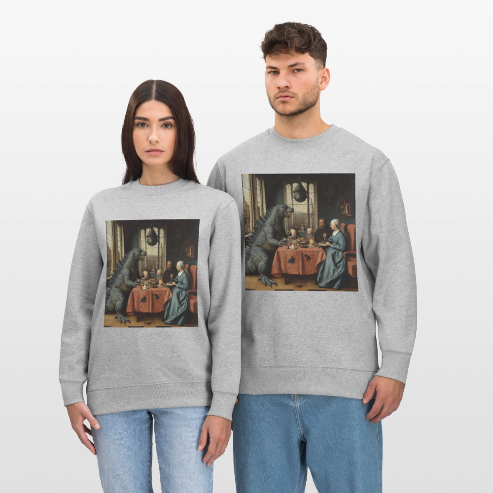 Familjens Fest med Gäst, Ekologisk sweatshirt CHANGER unisex från Stanley/Stella - gråmelerad