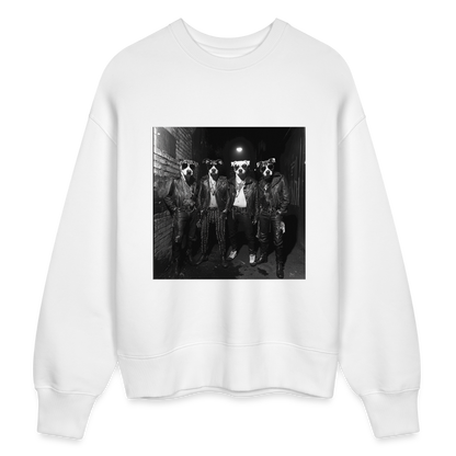Barking Riot, Ekologisk oversizetröja RADDER unisex från Stanley/Stella - vit