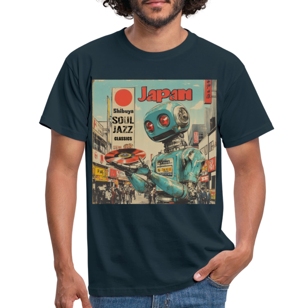 Shibuya Soul Jazz Classics, T-shirt herr - marinblå