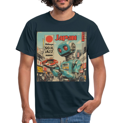 Shibuya Soul Jazz Classics, T-shirt herr - marinblå