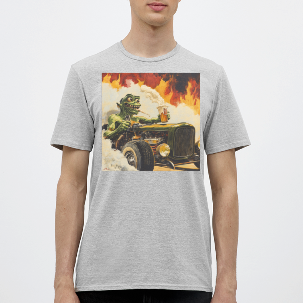 Ragg-Rex, T-shirt herr - gråmelerad