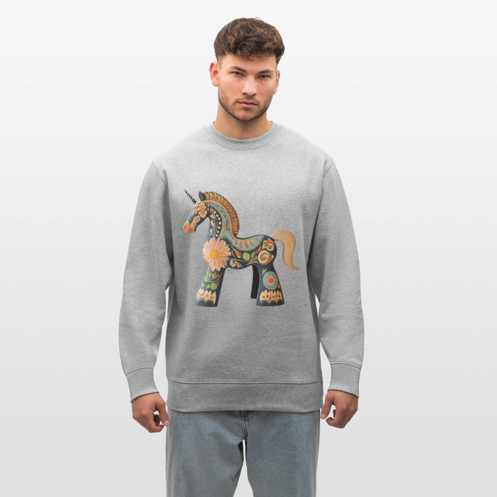 Färger av magi, Ekologisk sweatshirt CHANGER unisex från Stanley/Stella - gråmelerad