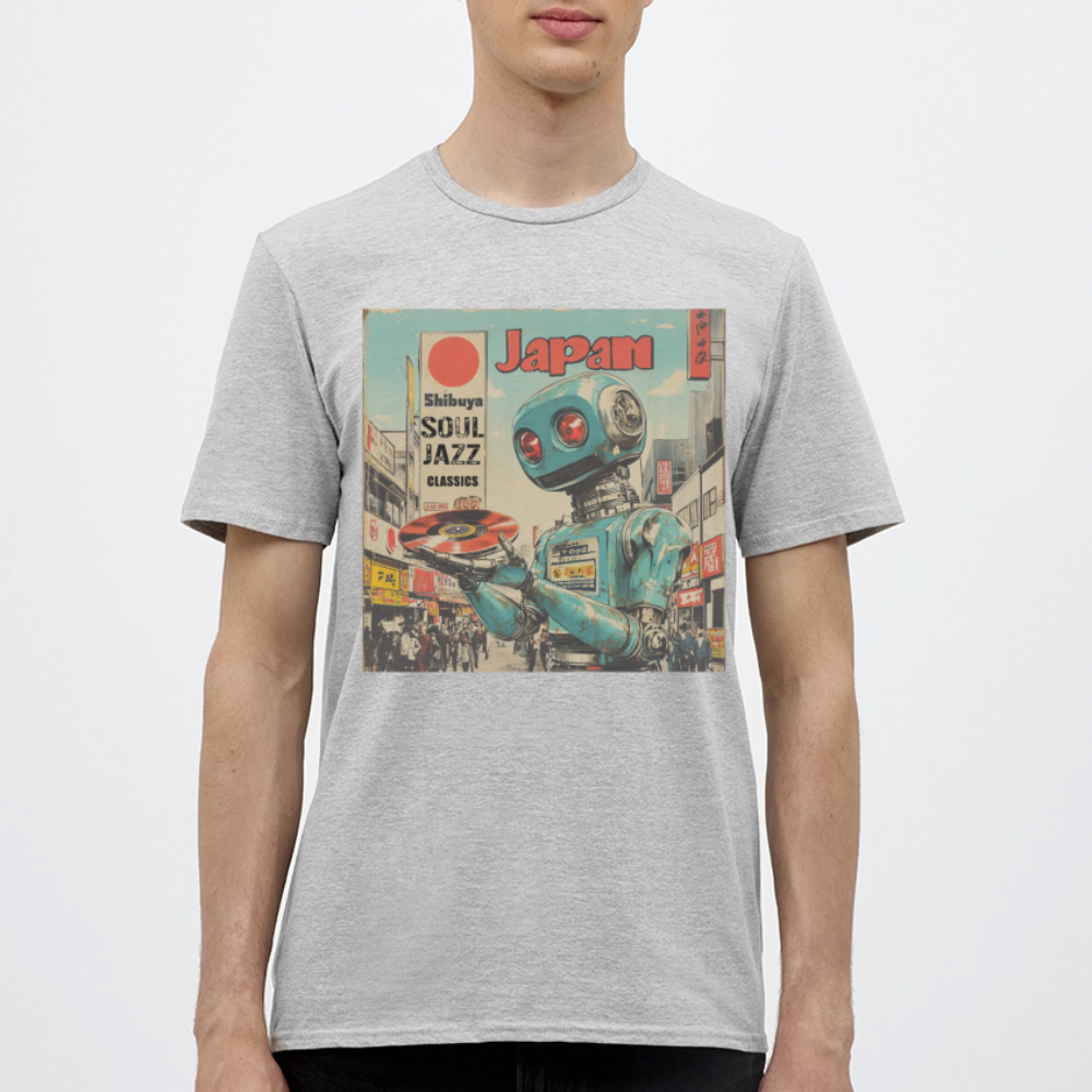 Shibuya Soul Jazz Classics, T-shirt herr - gråmelerad