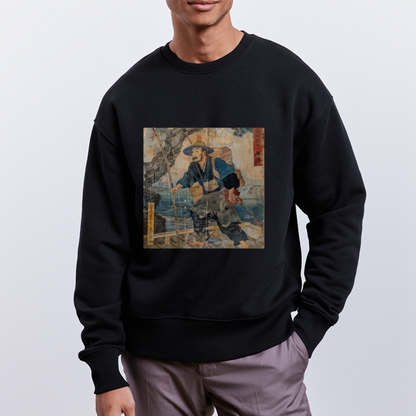 Fiskaren som bytte karriär, Ekologisk oversizetröja RADDER unisex från Stanley/Stella - svart