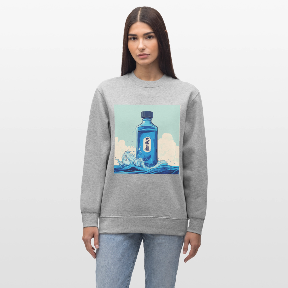 I Blått och Tystnad, Ekologisk sweatshirt CHANGER unisex från Stanley/Stella - gråmelerad