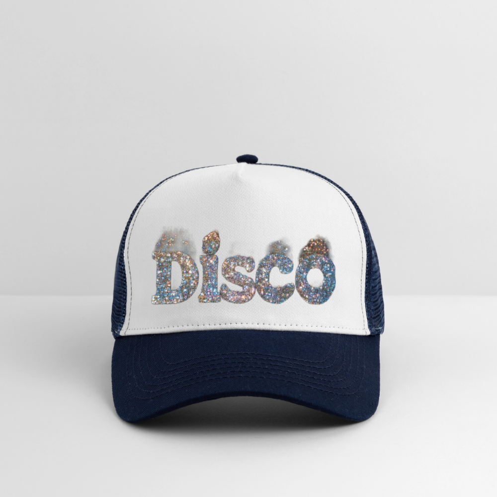 Star Dust, Trucker Cap - vit/marinblå