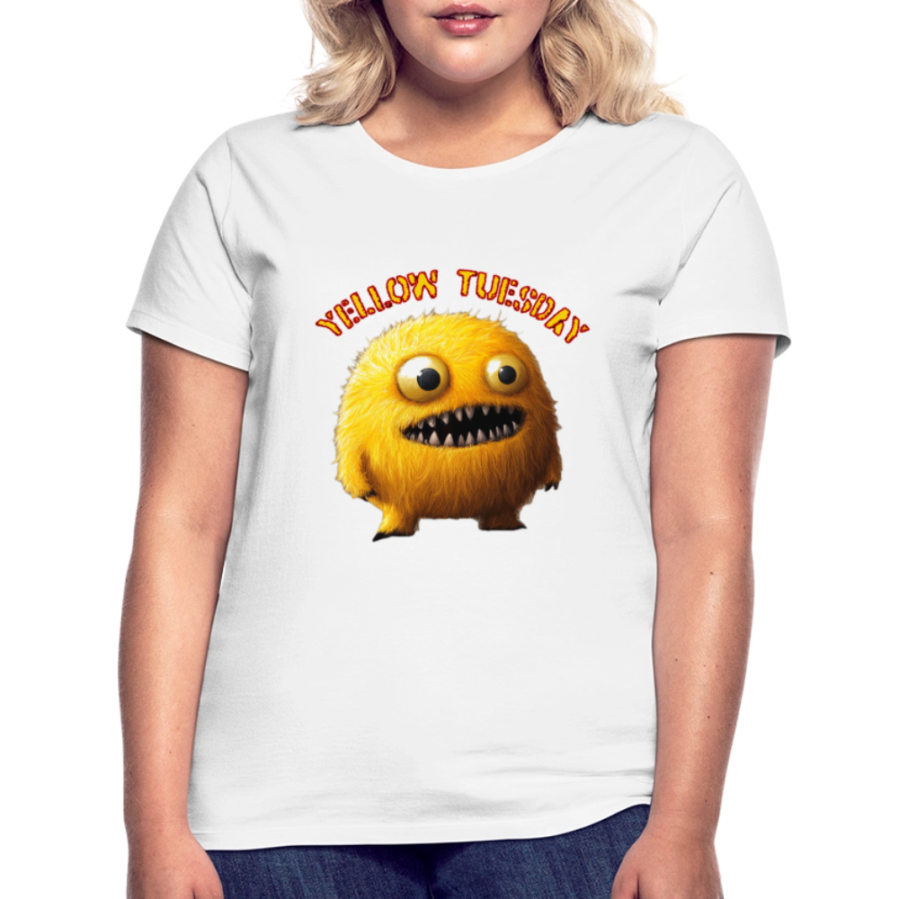 Yellow Tuesday – Funky, Not Blue, T-shirt dam - vit