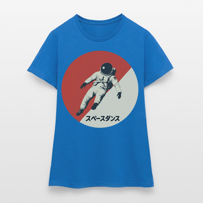 Space Dance, T-shirt dam - royalblå
