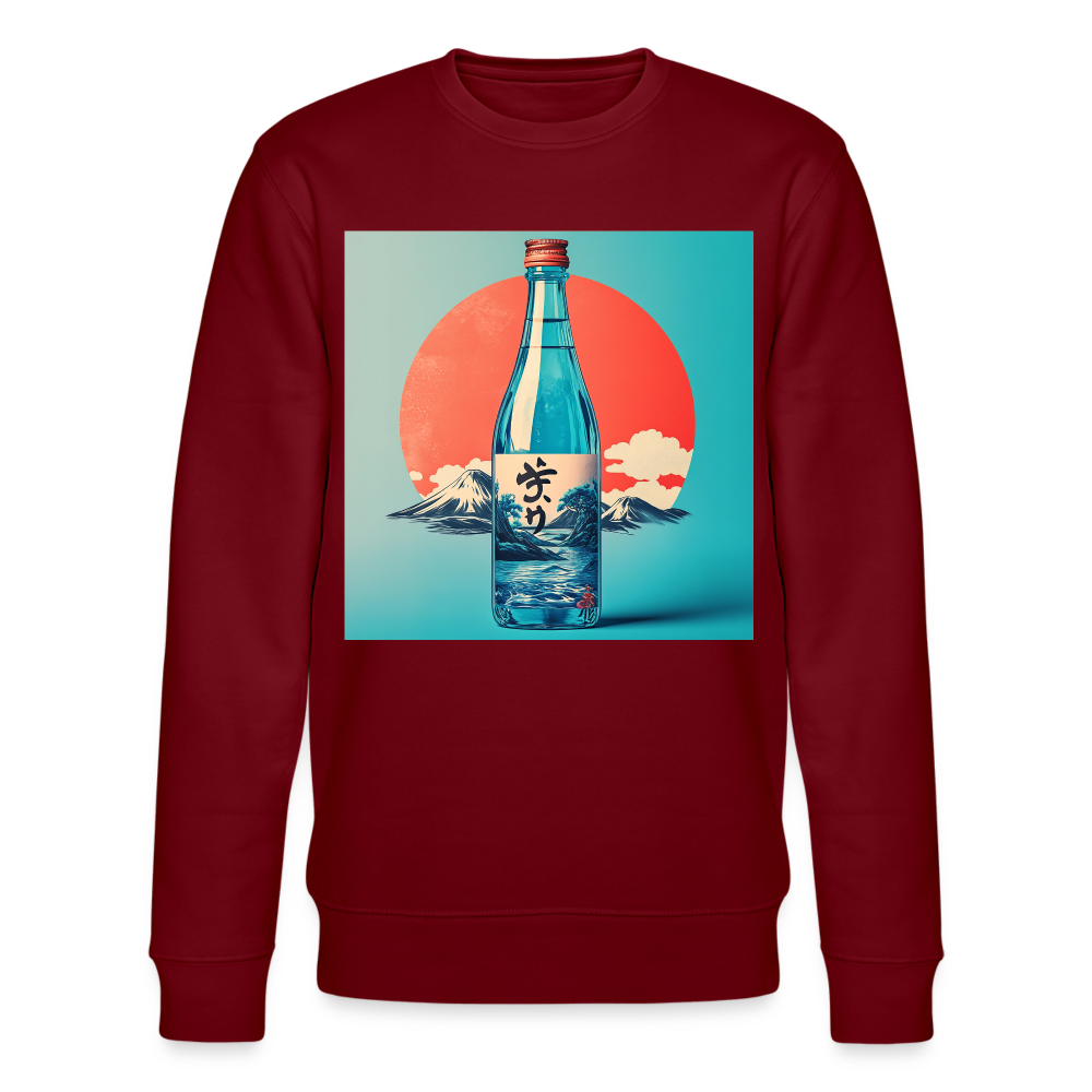 Stillhet i glas, Ekologisk sweatshirt CHANGER unisex från Stanley/Stella - vinröd