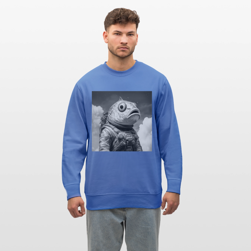 En ensam simtur i universum, Ekologisk sweatshirt CHANGER unisex från Stanley/Stella - blå