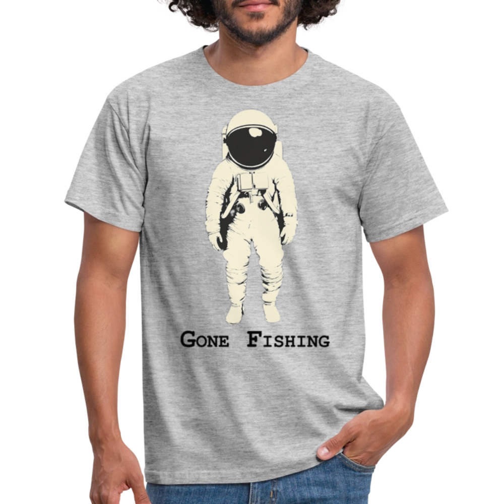 Drifting Beyond – Gone Fishing, T-shirt herr - gråmelerad