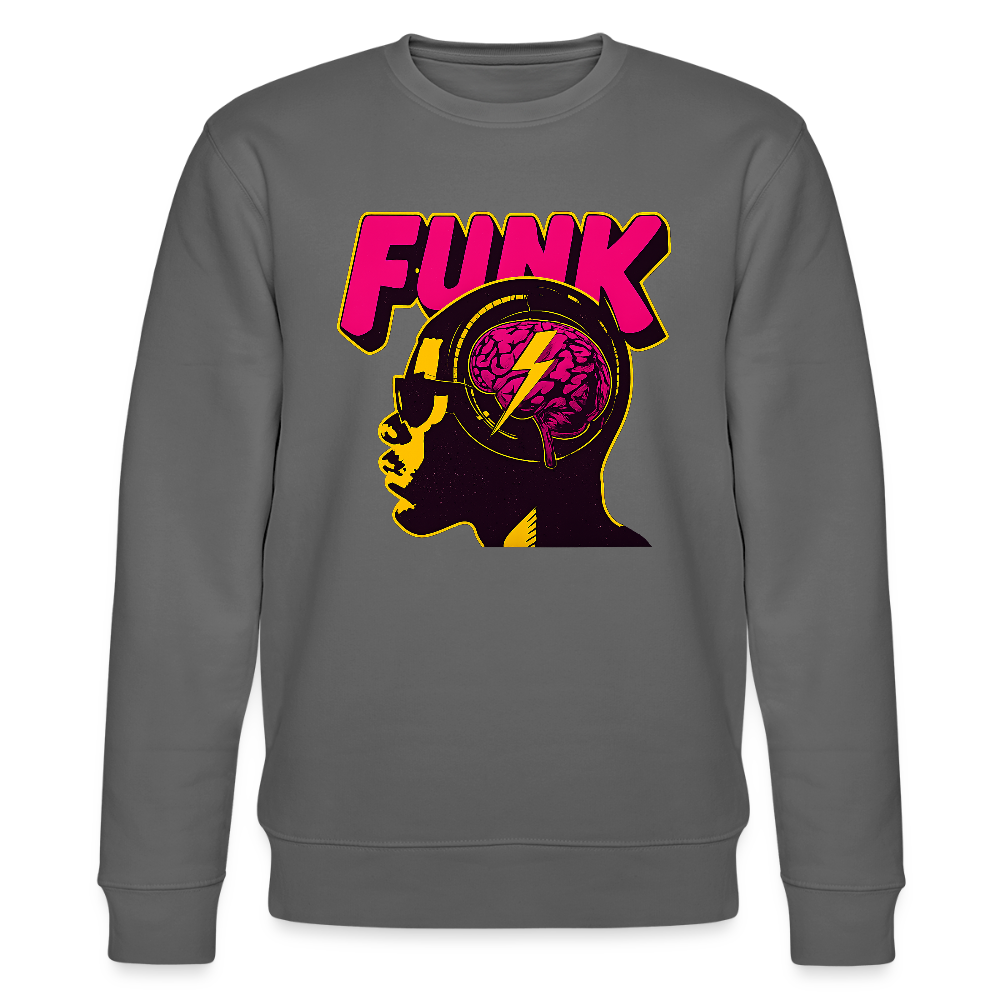 Funk Head, Ekologisk sweatshirt CHANGER unisex från Stanley/Stella - kolgrå