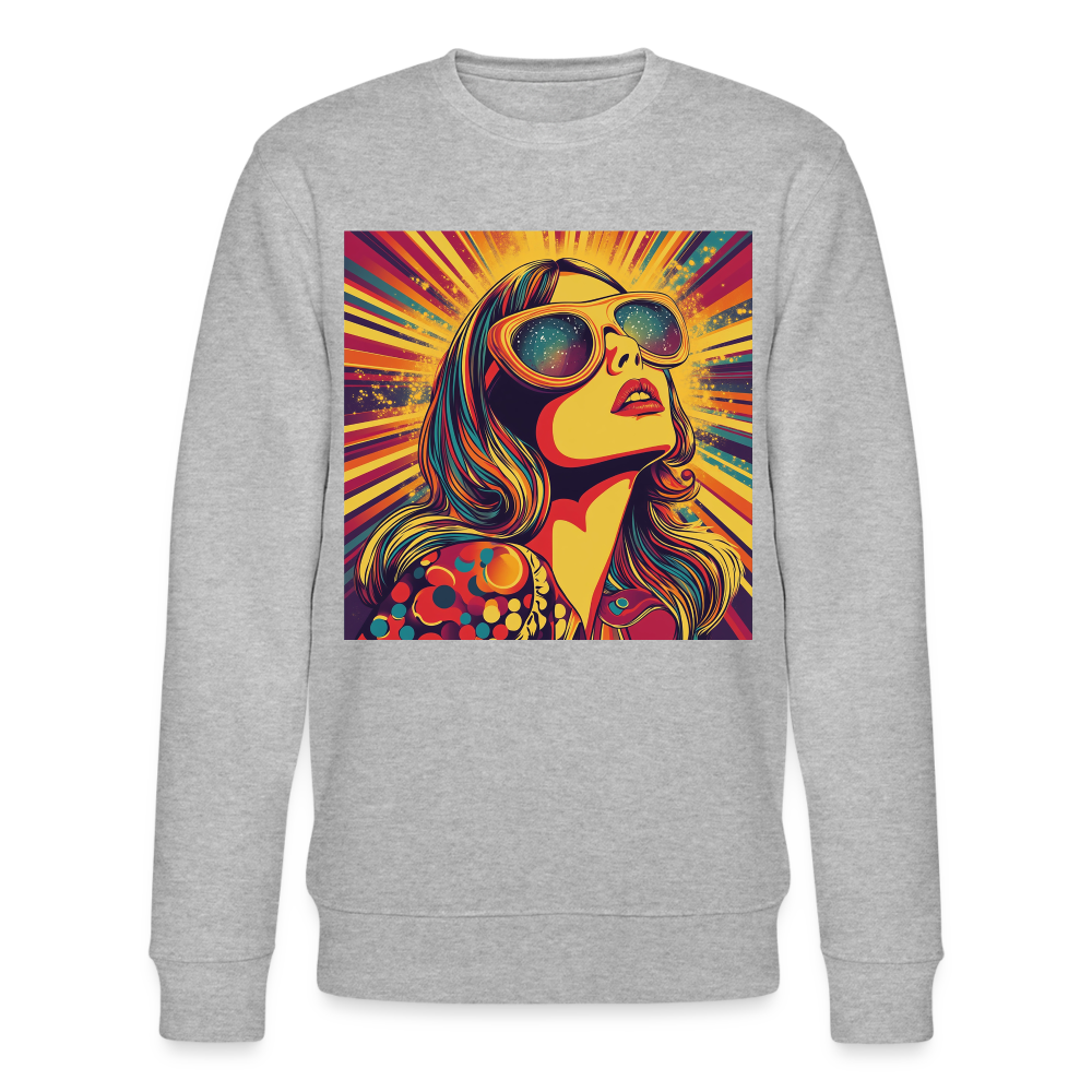 Disco Fever, Ekologisk sweatshirt CHANGER unisex från Stanley/Stella - gråmelerad