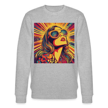 Disco Fever, Ekologisk sweatshirt CHANGER unisex från Stanley/Stella - gråmelerad