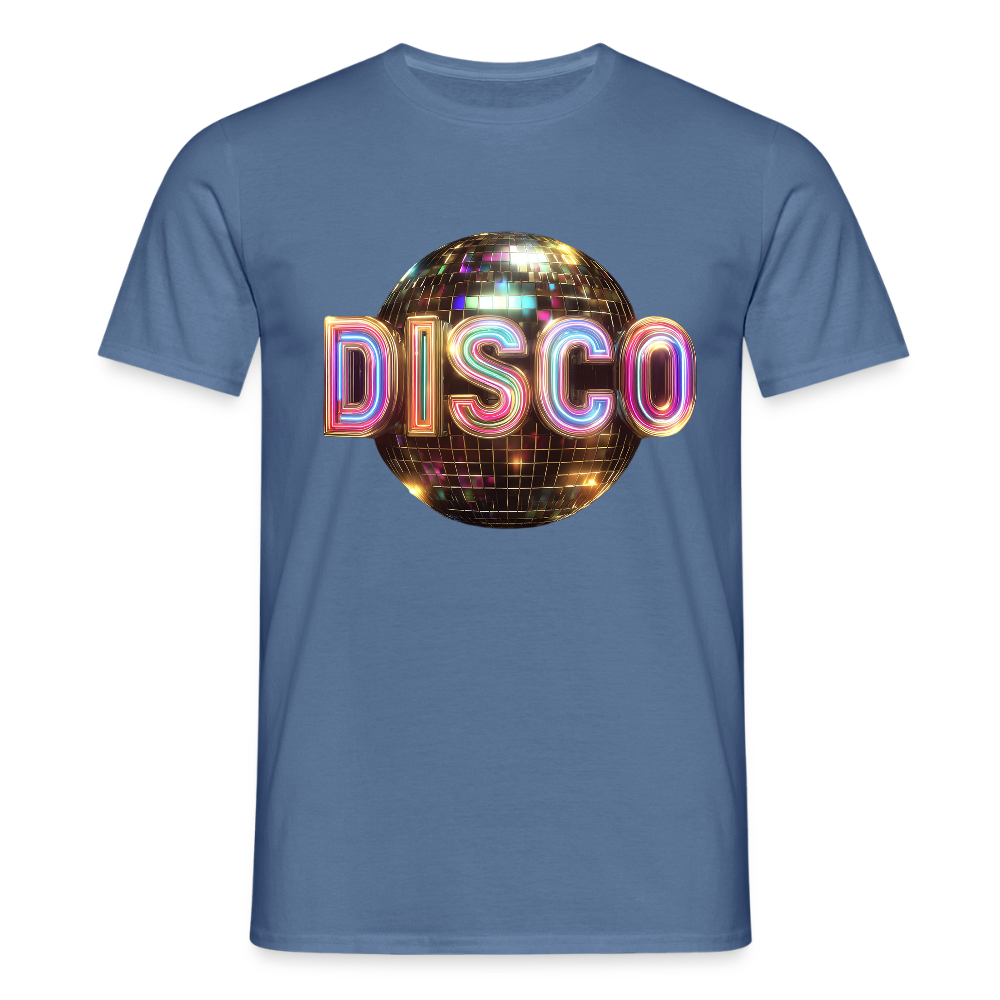 Disco Dreamscape, T-shirt herr - duvblå 