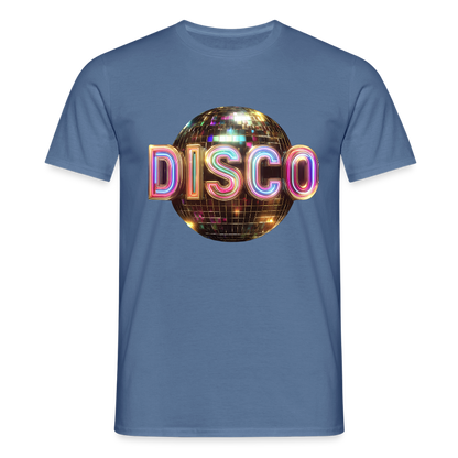 Disco Dreamscape, T-shirt herr - duvblå 