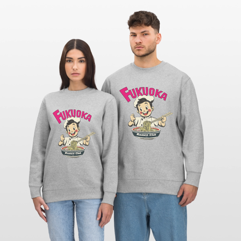 Fukuoka Ramen Club, Ekologisk sweatshirt CHANGER unisex från Stanley/Stella - gråmelerad