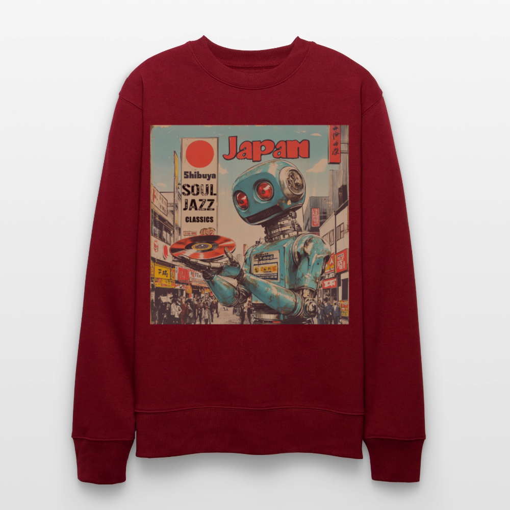 Shibuya Soul Jazz Classics, Ekologisk sweatshirt CHANGER unisex från Stanley/Stella - vinröd