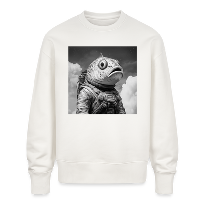 En ensam simtur i universum, Ekologisk oversizetröja RADDER unisex från Stanley/Stella - OFF WHITE