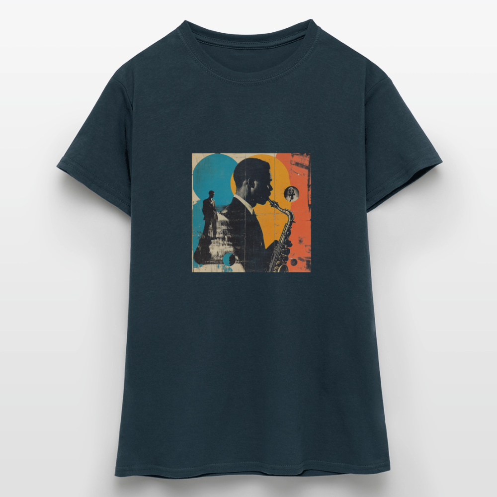 Smooth & Swinging, T-shirt dam - marinblå