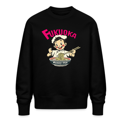 Fukuoka Ramen Club, Ekologisk oversizetröja RADDER unisex från Stanley/Stella - svart