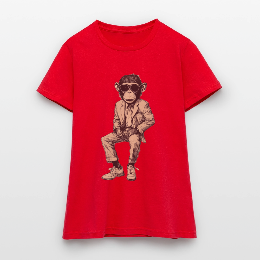 Mod Monkey, T-shirt dam - röd