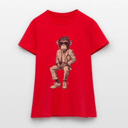 Mod Monkey, T-shirt dam - röd