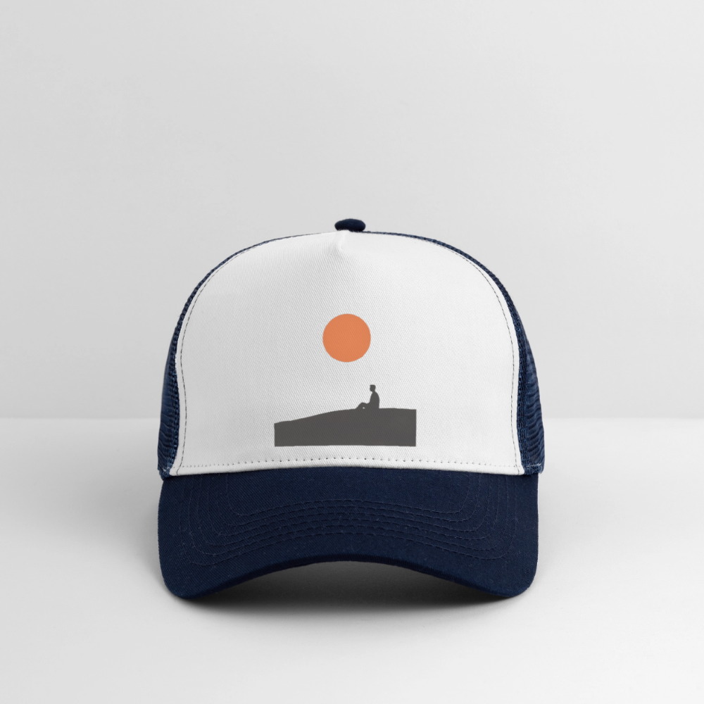 Under the sun, Trucker Cap - vit/marinblå