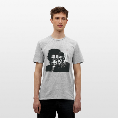 Between Breaths, T-shirt herr - gråmelerad