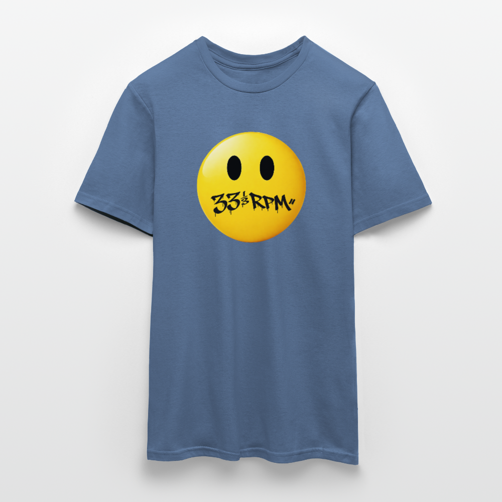 Turntable Grin, T-shirt unisex - duvblå 