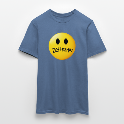 Turntable Grin, T-shirt unisex - duvblå 