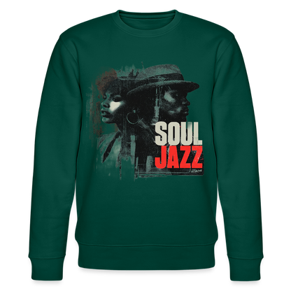 Soul Jazz Experience, Ekologisk sweatshirt CHANGER unisex från Stanley/Stella - skogsgrön