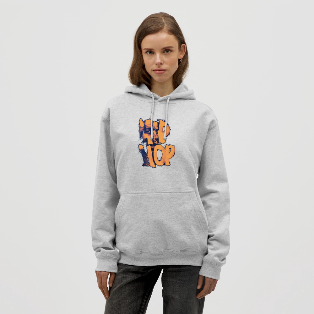 Raised on Boom Bap, Luvtröja unisex - ljusgråmelerad