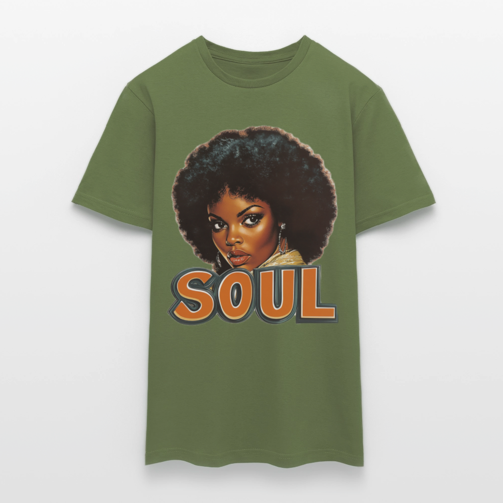 Soulful Vibes, T-shirt herr - Militärgrön