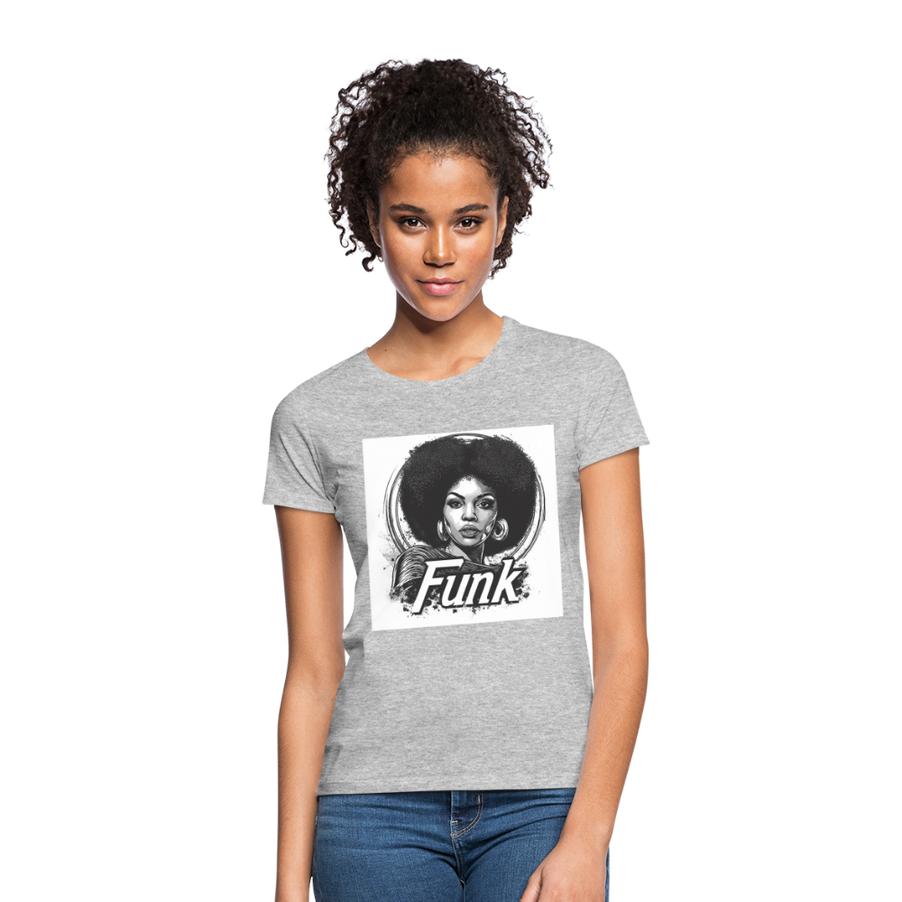 Funk Queen: Power in Motion, T-shirt dam - gråmelerad