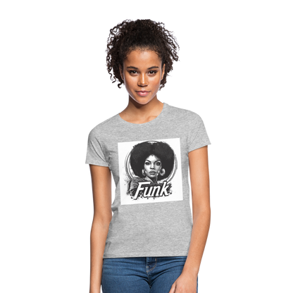 Funk Queen: Power in Motion, T-shirt dam - gråmelerad