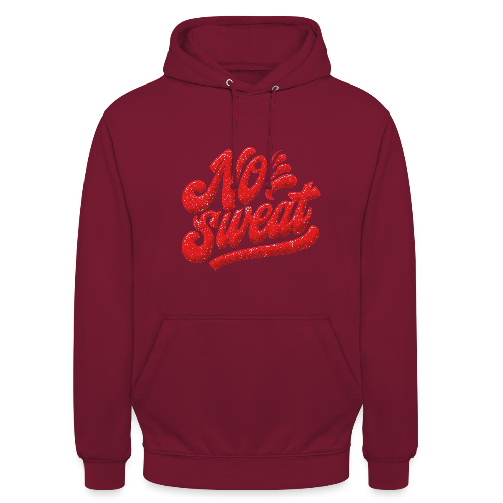 No Sweat, Luvtröja unisex - bordeaux