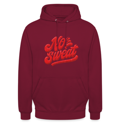 No Sweat, Luvtröja unisex - bordeaux